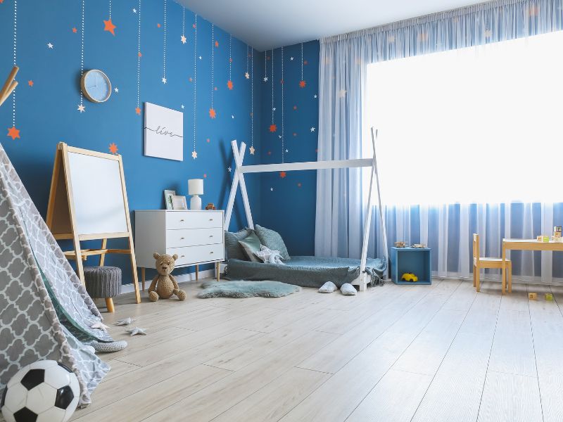 cores para quarto masculino infantil de fundo do mar