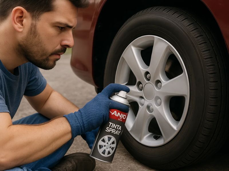 tinta para pintar calota de carro​ metálica