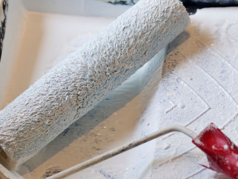 como limpar rolo de tinta com solvente