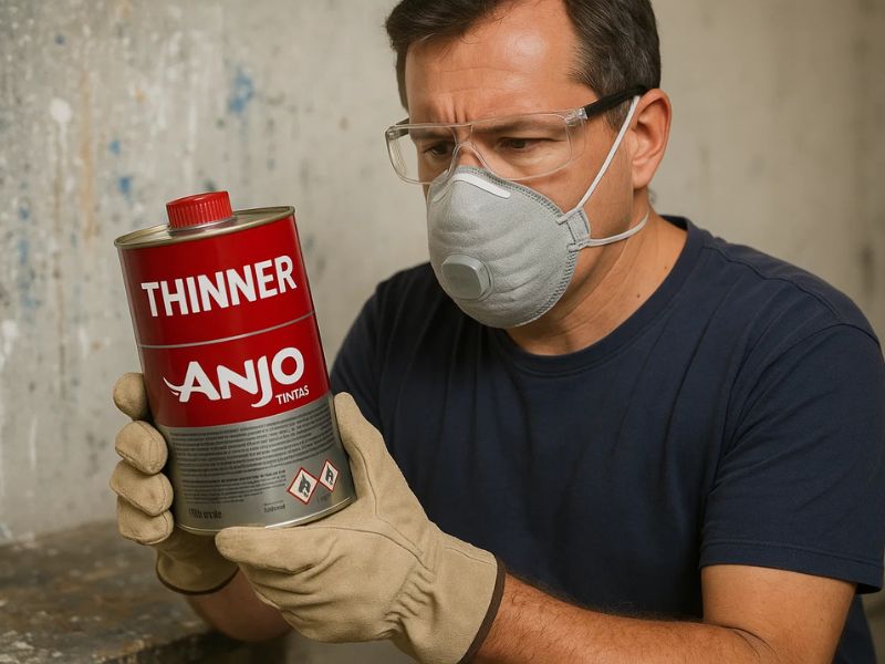 como usar thinner para remover tinta com segurança